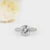 Sterling silver solitaire ring