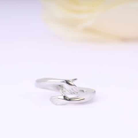 Hug ring sterling silver 925