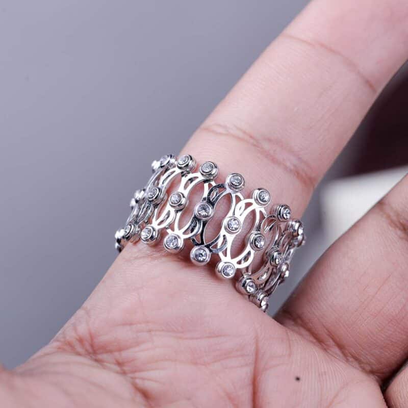 Silver Convertible Bracelet-ring