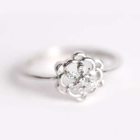 Sterling SIlver Flower Ring