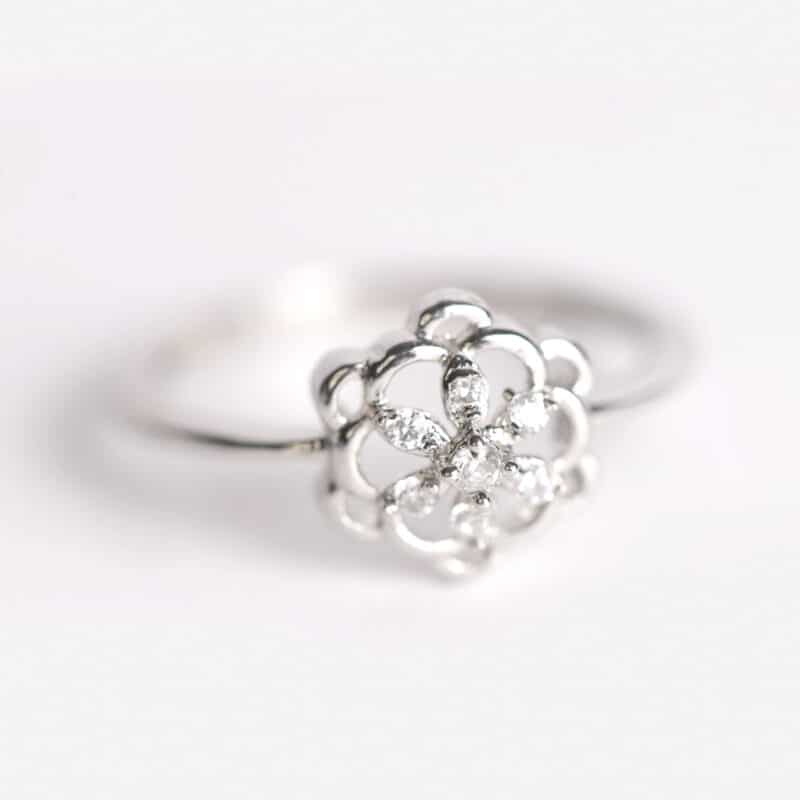 Sterling SIlver Flower Ring